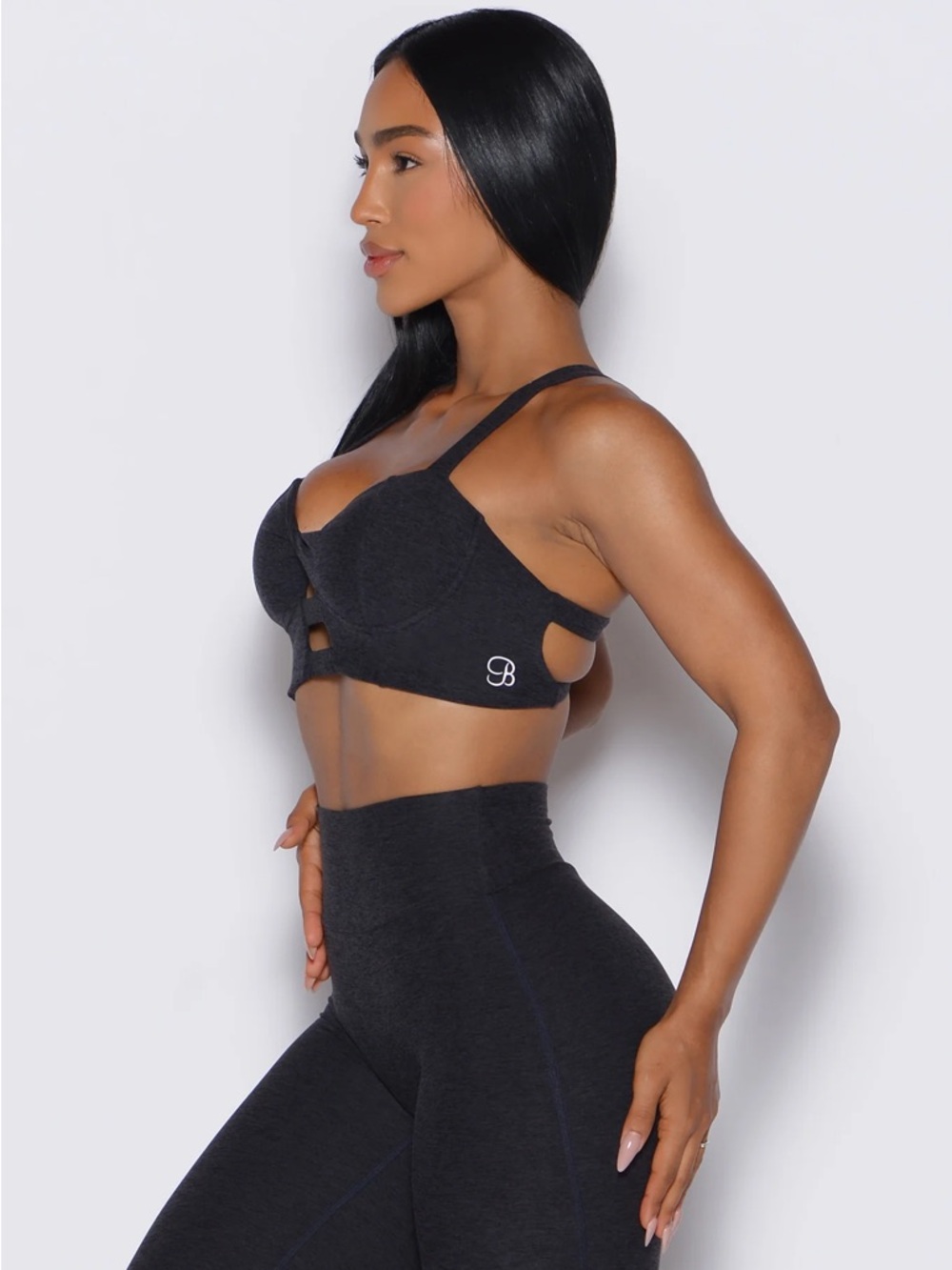 Bombshell Sportswear Core Set Bra Size Large Black BNWT Sports Bra🔥